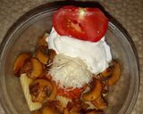 A picture of step 1 of Tortiglioni Pasta With Mustard Mushroom Sauce and Yummy Additions.