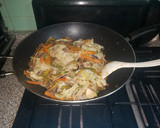 Foto del paso 4 de la receta: Filete con vegetales y pasta estilo chino