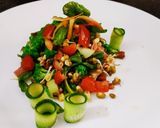 A picture of step 3 of Baby spinach salad.