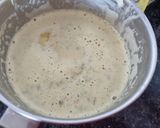 A picture of step 2 of Chana flour pudla.