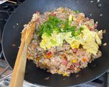 A picture of step 5 of Chicken & Hotdog Fried Rice Recipe.