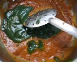 A picture of step 4 of Palak paneer.