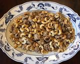 A picture of step 7 of 675. California Farm Fried Calamari Cashew Salad.