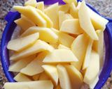 A picture of step 1 of Dry Potato subji (farali).