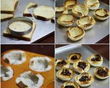A picture of step 2 of Bbq Paneer in toasted cups.