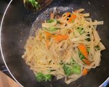 A picture of step 5 of Anchovy Pasta.