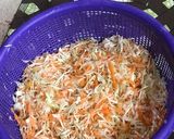 A picture of step 2 of Coselow with homemade mayonnaise.