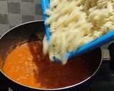A picture of step 12 of Pasta in red sauce.