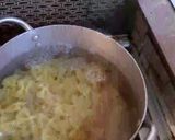 A picture of step 4 of Cajun Chicken and Farfalle Alfredo Pasta.