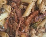 Foto del paso 5 de la receta: Penne con verduras, carnes y salsa teriyaki