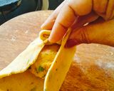 A picture of step 4 of Dhaba Style Punjabi aloo paratha.