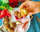 A picture of step 6 of Spinach cheese Ball 🧀 palak cheese Balls.