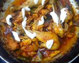 A picture of step 10 of Chicken Shinwari Karahi with cream.
