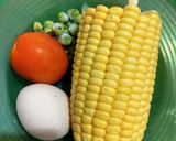 Foto langkah ke 1 dari resep Day. 107 Bubur Jagung dan Tumis Telor (9 month+).