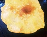 A picture of step 3 of Schezwan Besan Uttapam.