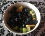 A picture of step 1 of Fruit bowl 🍊🥝.