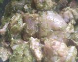 A picture of step 2 of Chicken Cafreal.