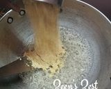 A picture of step 1 of Sattu Mysore Pak.
