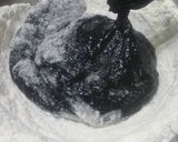 A picture of step 3 of Homemade fresh squid ink pasta with prawns and squid.
