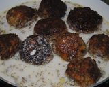 A picture of step 8 of Persian meatballs with doogh.