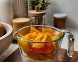 A picture of step 1 of Thick Greek Yogurt with Mango.