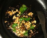 A picture of step 4 of Gongura Pappu.