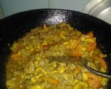 A picture of step 3 of Chicken liver fry masala.
