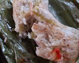 Foto langkah ke 5 dari resep Pepes jamur tiram dengan nasi.