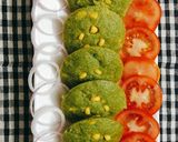 A picture of step 1 of Spinach Corn Idlies.