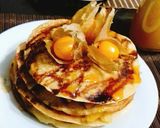 Foto del paso 9 de la receta: Hotcakes o panqueques con harina de quinua y frutos amarillos