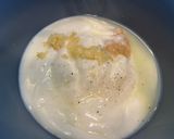 A picture of step 1 of Yogurt tahini dip.