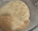A picture of step 2 of Simple donuts with my lovely tea.