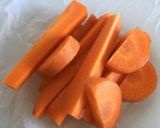 รูปขั้นตอนการทำที่ 1 ของ แครอทนึ่งพร้อมหุงข้าว 炊飯器で蒸し人参