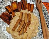 Joghurtos birsalma sült tofuval és édesburgonyával (vegán) recept fázis 5 fotója