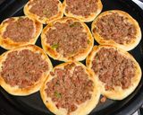 A picture of step 4 of Savory Pastries with Tomato, Sausage, and Eggs.