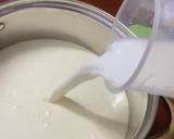 Hình bước làm 4 của món Panna Cotta Việt Quất - Trà Xanh