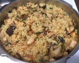 A picture of step 8 of Jackfruit and Chickpea Pulao/Pilaf/Biryani (Pressure Cooker Method).