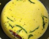A picture of step 4 of Paneer Kadhi.