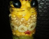 A picture of step 3 of Fruity jar🍌🍎🍏🍇🍑.