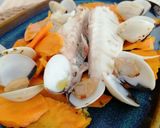 Foto del paso 9 de la receta: Dorada al Horno con Boniato y Almejas