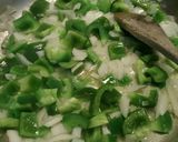 A picture of step 2 of Mexican scrambled eggs.