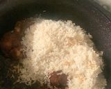 A picture of step 3 of Goat meat Jollof rice.