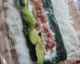 Foto del paso 9 de la receta: 3 Maki roll (sushi alternativo, alternativamente barato y rico)