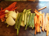 Wok de pasta y vegetales