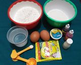 Foto langkah ke 1 dari resep 391.Bolu Kukus Mekar(Tanpa Air Soda).