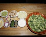 A picture of step 1 of Cream of broccoli soup.