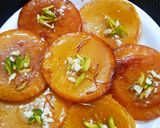 A picture of step 9 of Kesar Malpua.