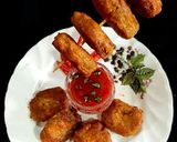 A picture of step 7 of Paneer Peanut & Raw banana Peel Nuggets.