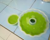 Foto langkah ke 3 dari resep Puding lumut pandan simple.