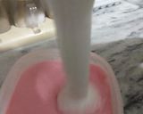 A picture of step 5 of HomeMade Pink Ice cream.